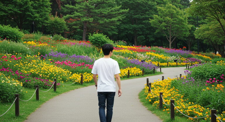 '방귀 산책' 열풍? 식후 걷기 효과로 소화·혈당·암 예방까지 fart-walk-park-scene-korea